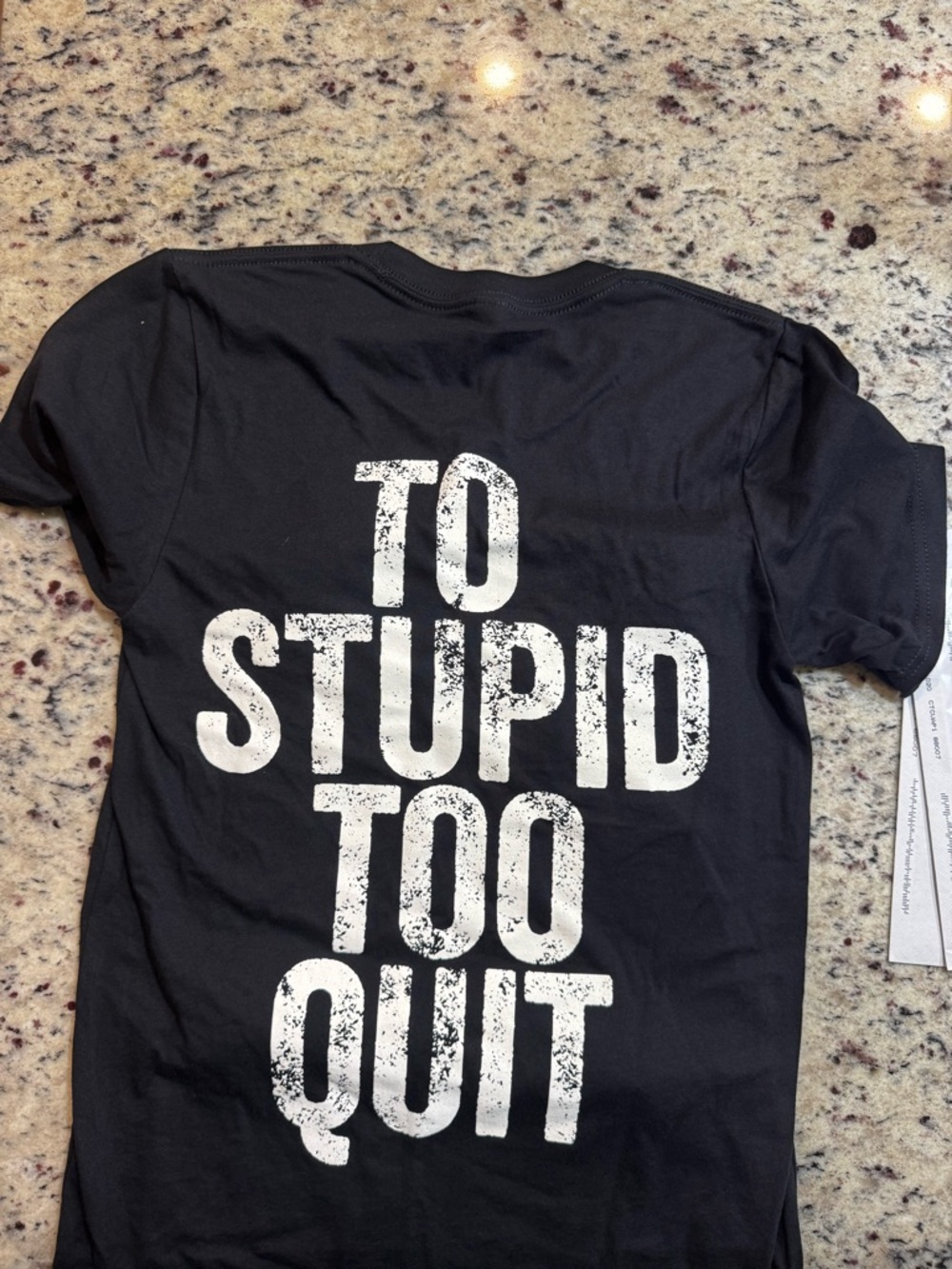 Derek Weida 'TO STUPID TOO QUIT' Print
